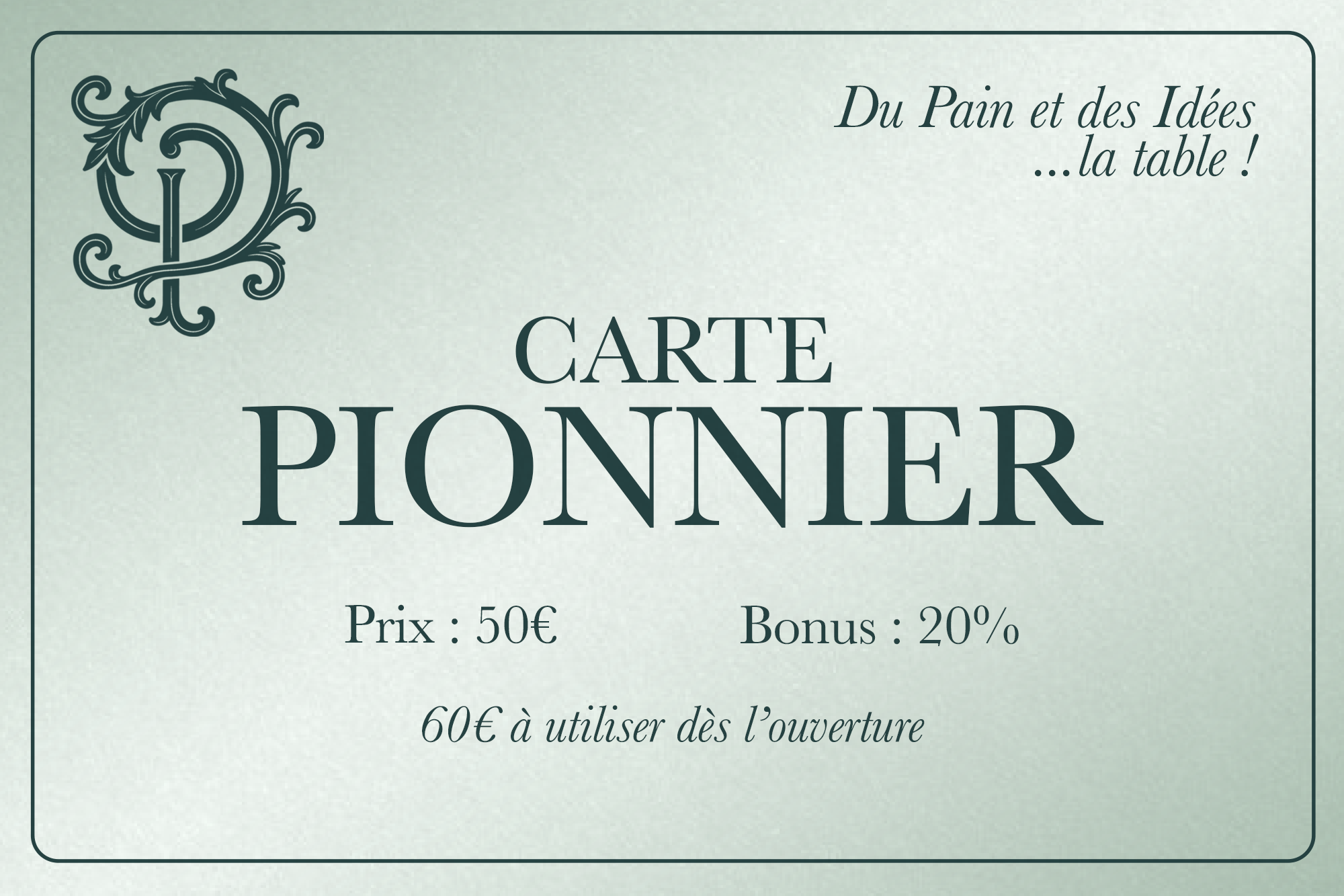 Carte Pionnier