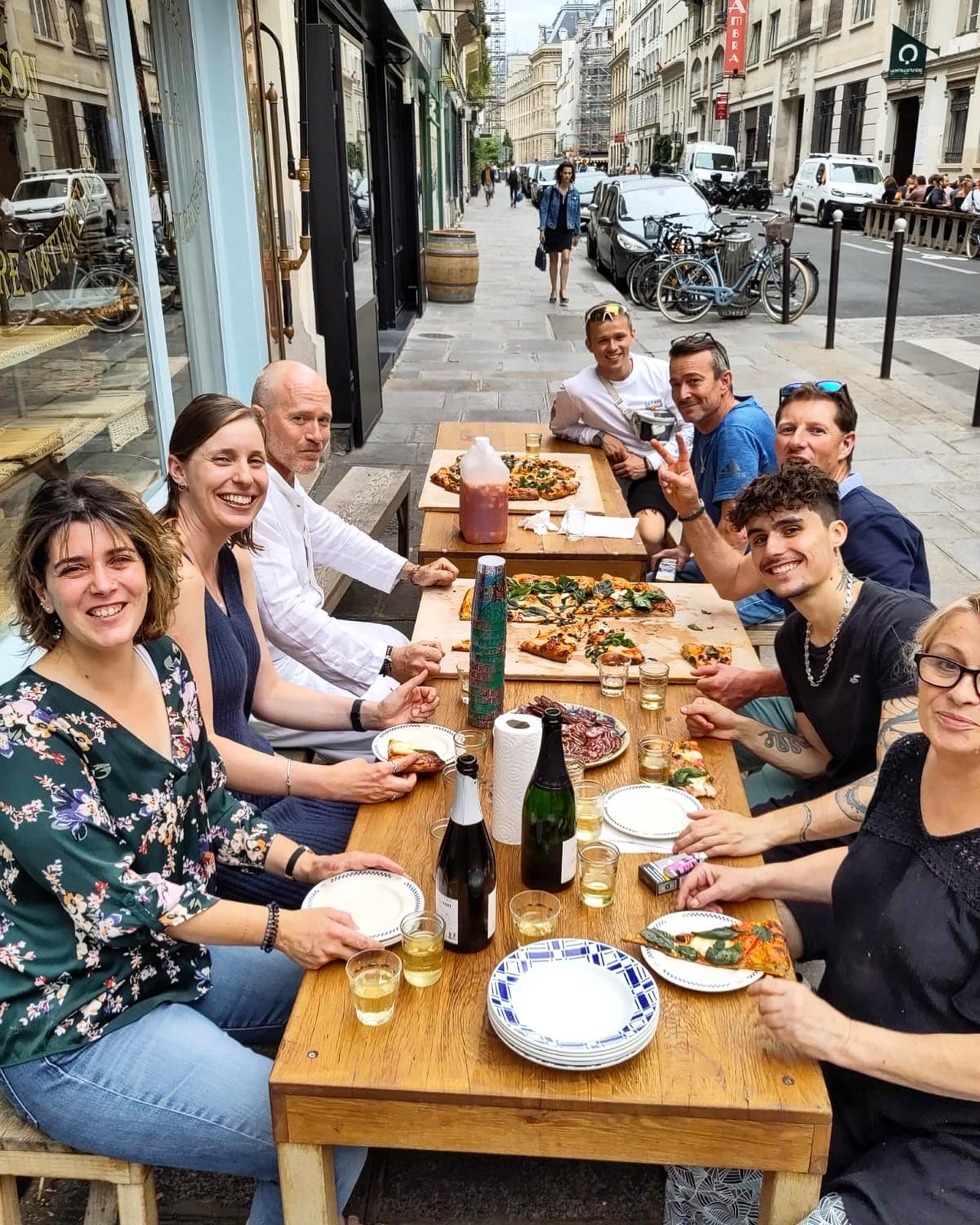 Repas en terrasse